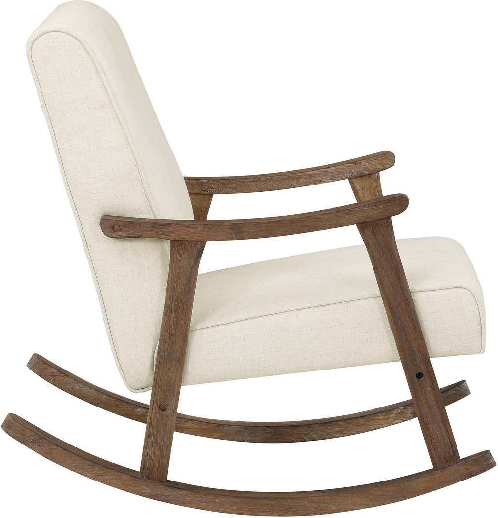 Eldonlee II Cream Rocker Chair - Thumbnail - Image 4