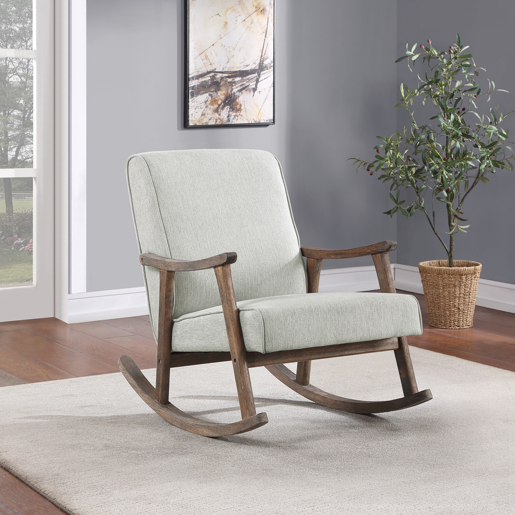 Eldonlee II Gray Rocker Chair - Thumbnail - Image 2