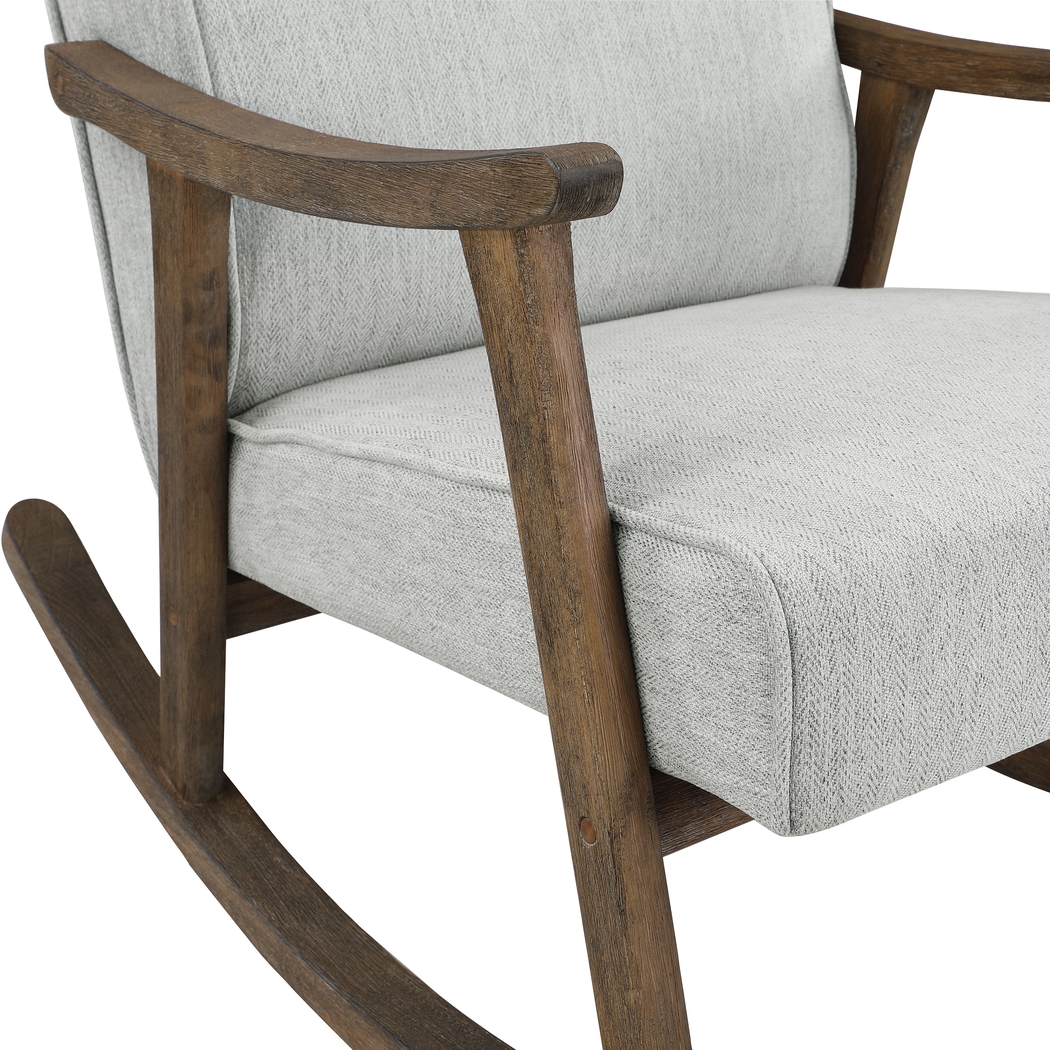 Eldonlee II Gray Rocker Chair - Thumbnail - Image 7