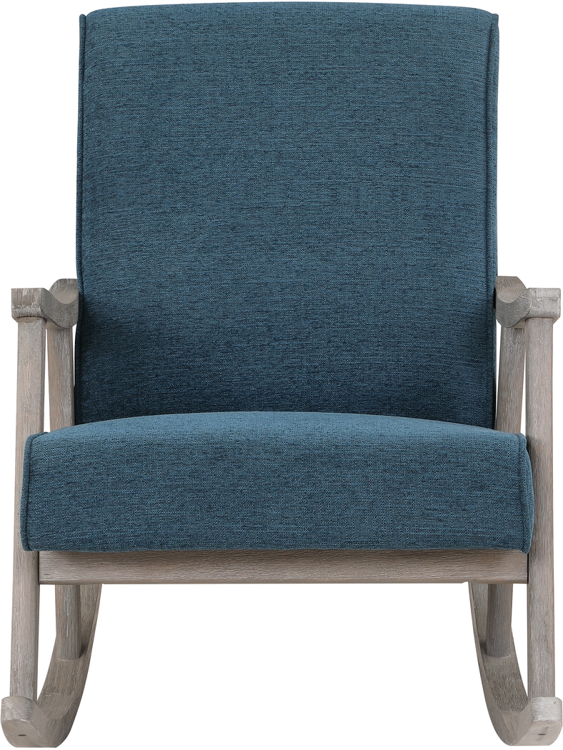 Eldonlee III Blue Rocker Chair - Thumbnail - Image 5