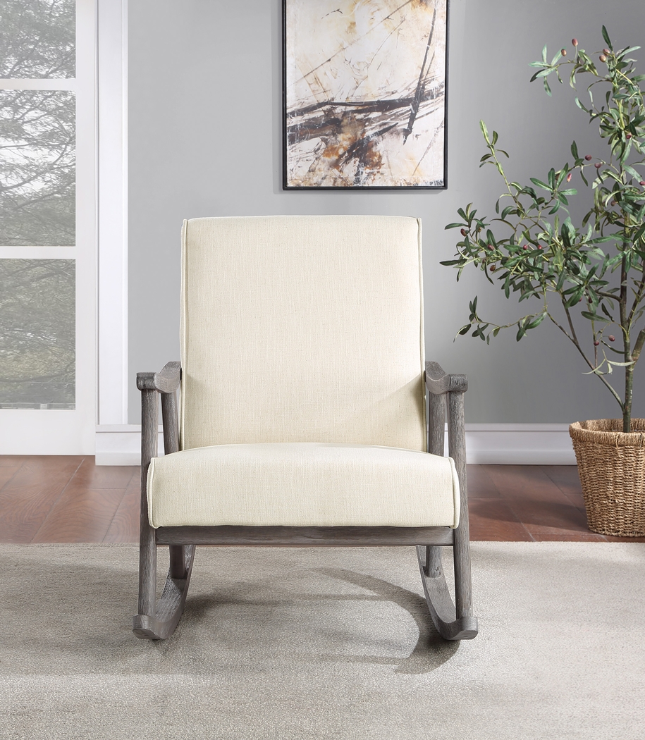 Eldonlee III Cream Rocker Chair - Thumbnail - Image 3