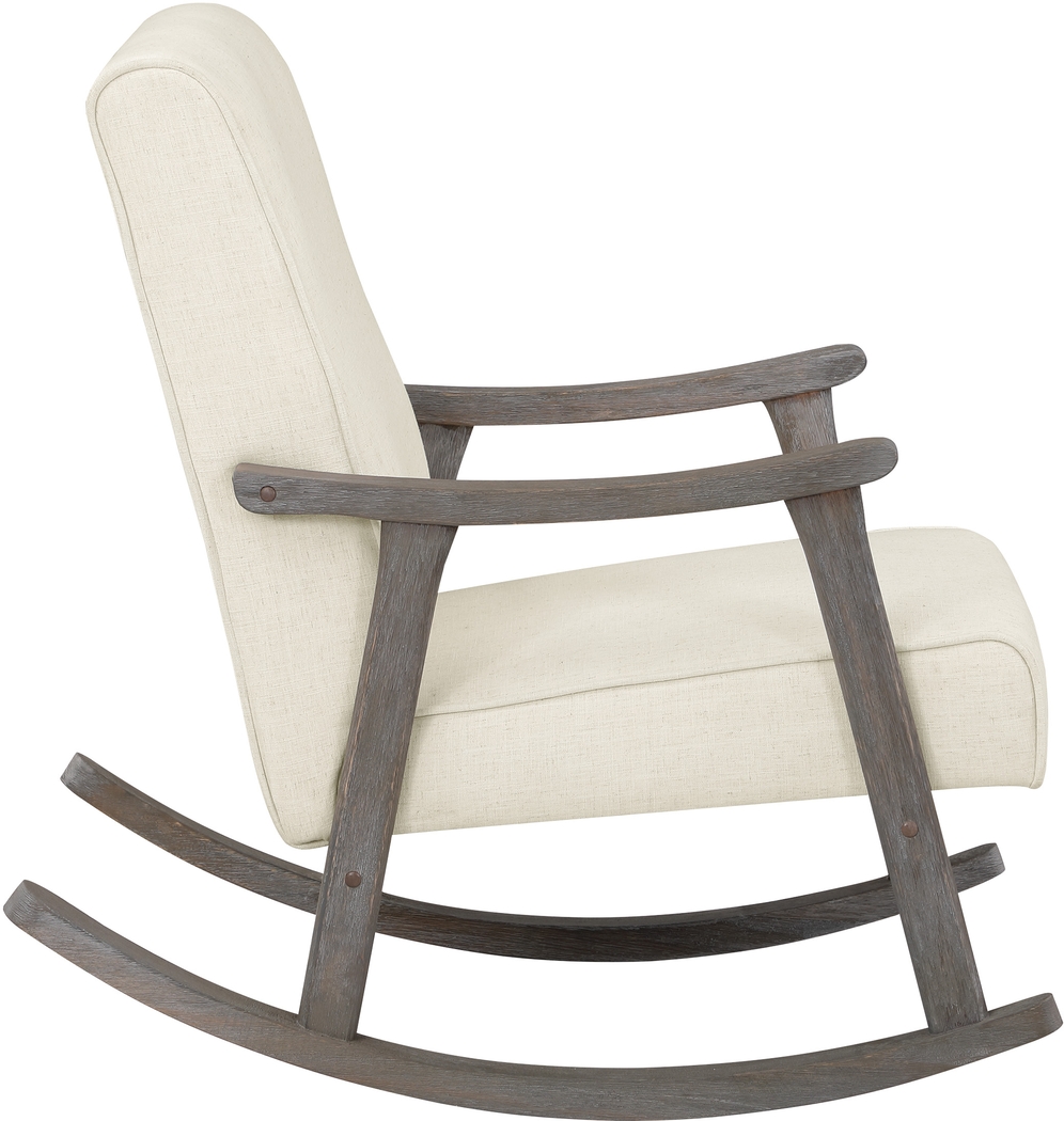 Eldonlee III Cream Rocker Chair - Thumbnail - Image 4