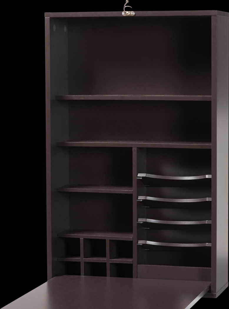 Eldoran Dark Brown Folding Desk - Thumbnail - Image 5