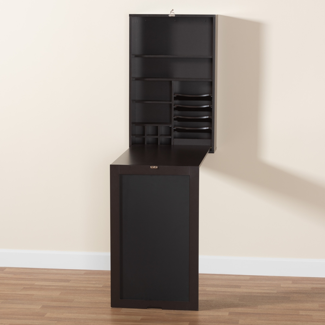 Eldoran Dark Brown Folding Desk - Thumbnail - Image 7