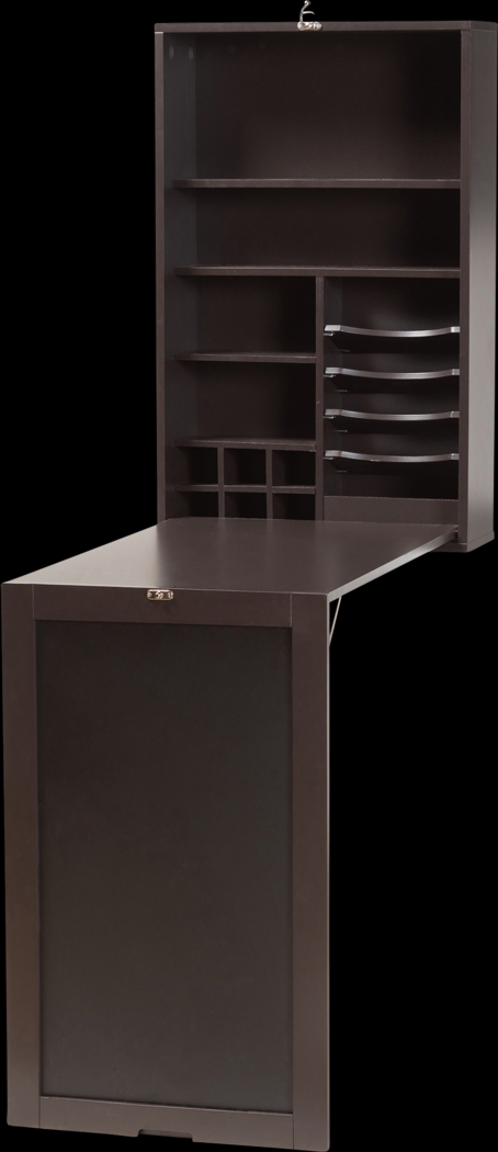 Eldoran Dark Brown Folding Desk - Thumbnail - Image 1