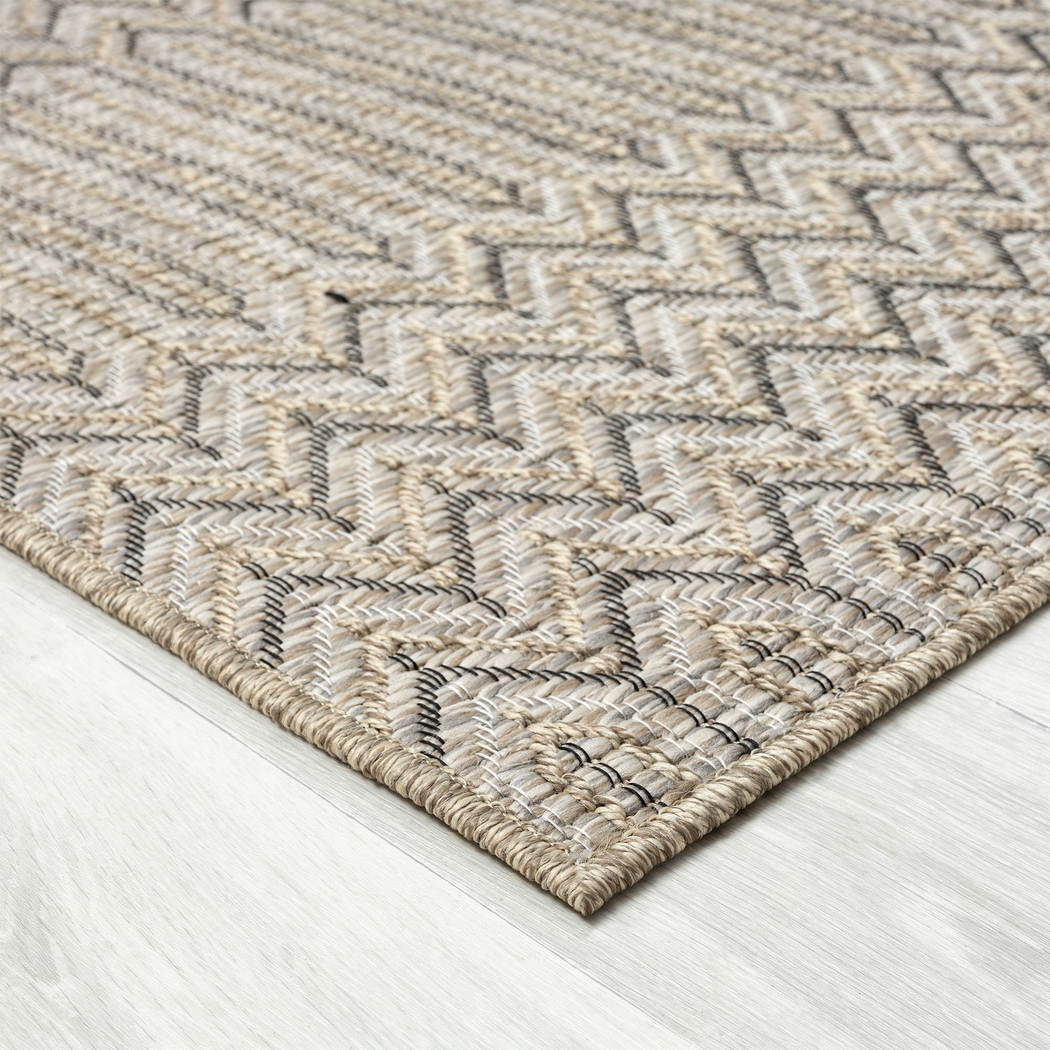Eldoxo Tan 5' x 7' Indoor/Outdoor Rug - Thumbnail - Image 3