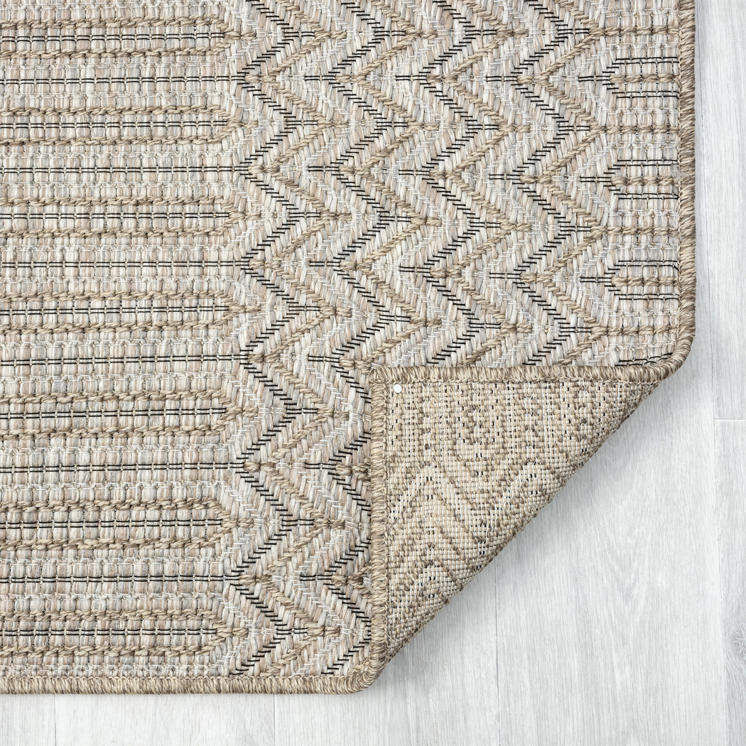Eldoxo Tan 5' x 7' Indoor/Outdoor Rug - Thumbnail - Image 4