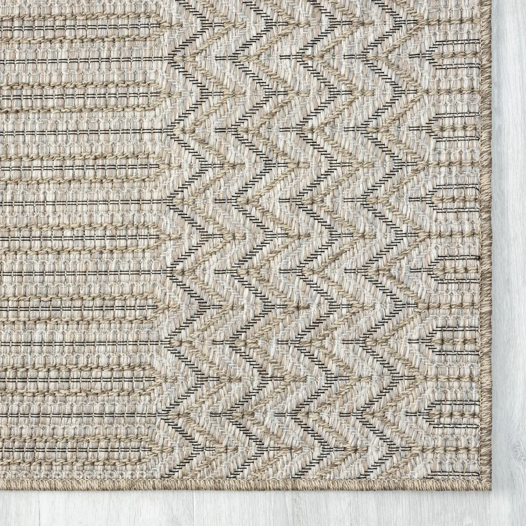 Eldoxo Tan 7'10 x 9'6 Indoor/Outdoor Rug - Image 5