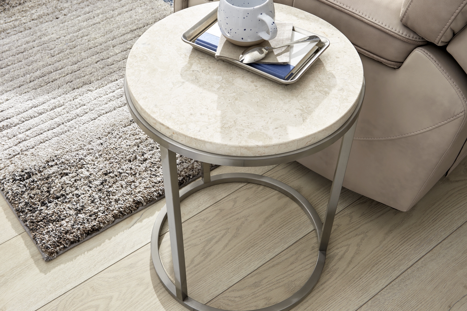 Eldren Tobacco Chairside Table - Thumbnail - Image 3