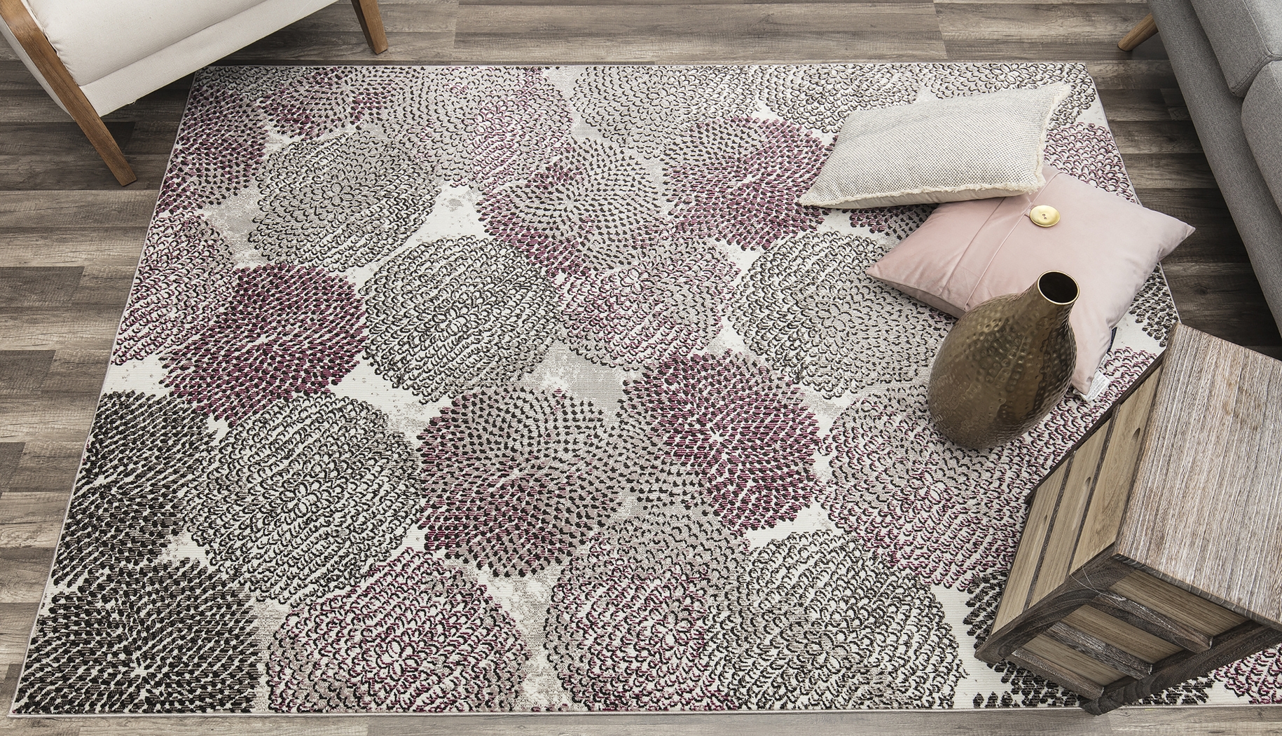 CosmoLiving By Cosmopolitan Eldris Pink 8' x 10' Rug - Thumbnail - Image 4