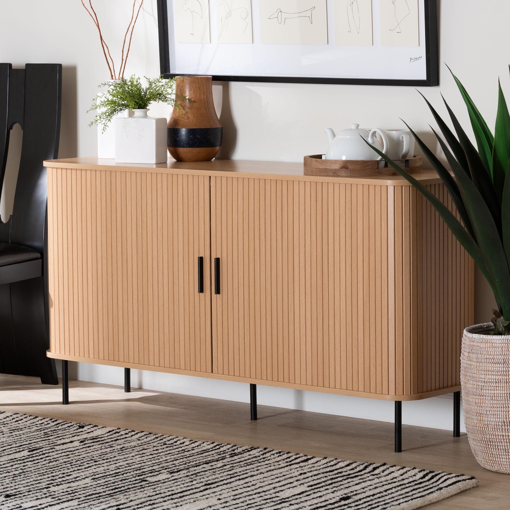 Eleacoms Light Brown Sideboard - Thumbnail - Image 2