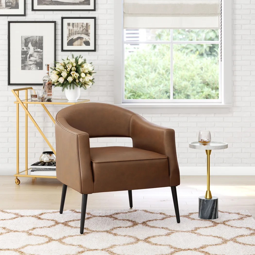 Eleadore Brown Accent Chair - Thumbnail - Image 11