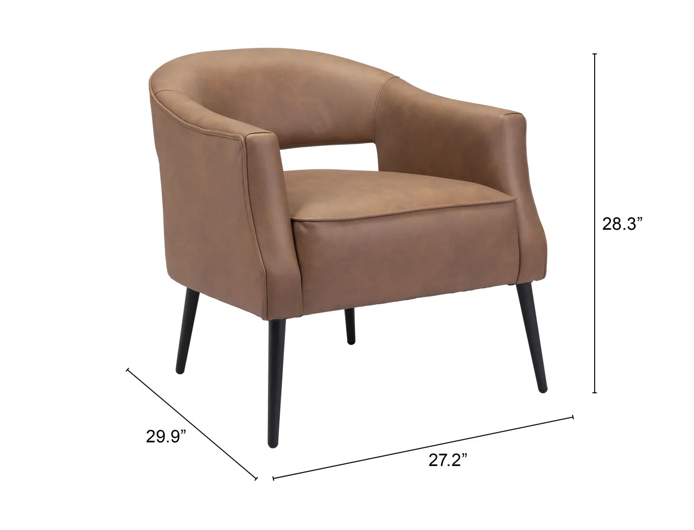 Eleadore Brown Accent Chair - Thumbnail - Image 10
