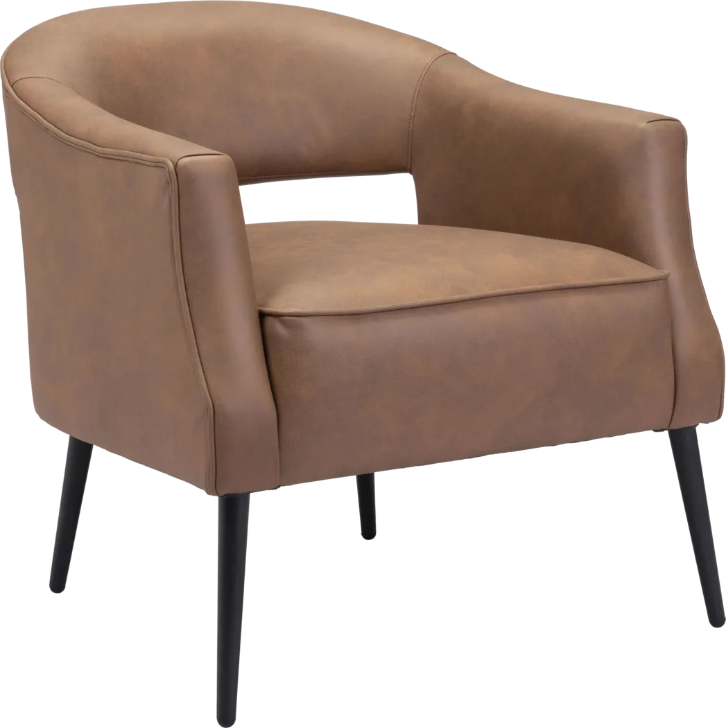 Eleadore Brown Accent Chair - Thumbnail - Image 1