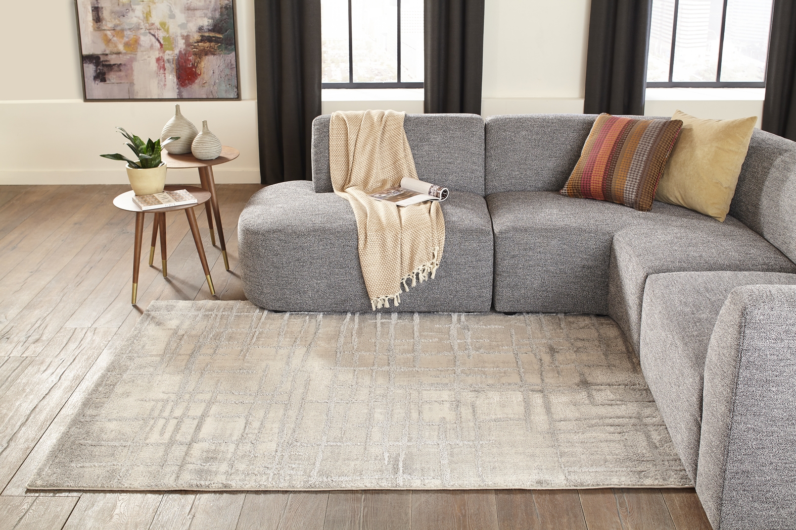 Elease Gray 5'3 x 7'2 Rug - Thumbnail - Image 2