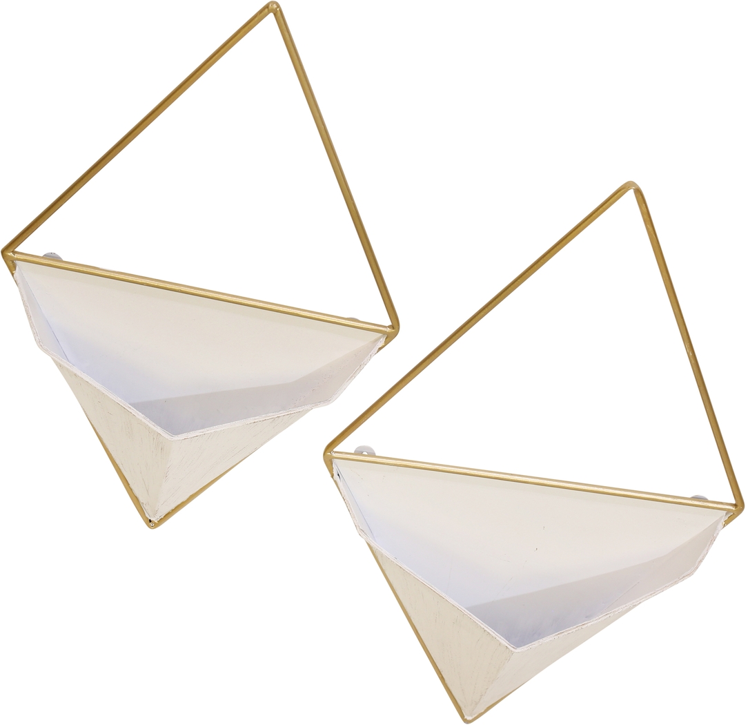 Elebash White Wall Planter, Set of 2 - Thumbnail - Image 3