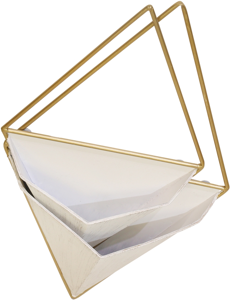 Elebash White Wall Planter, Set of 2 - Thumbnail - Image 4