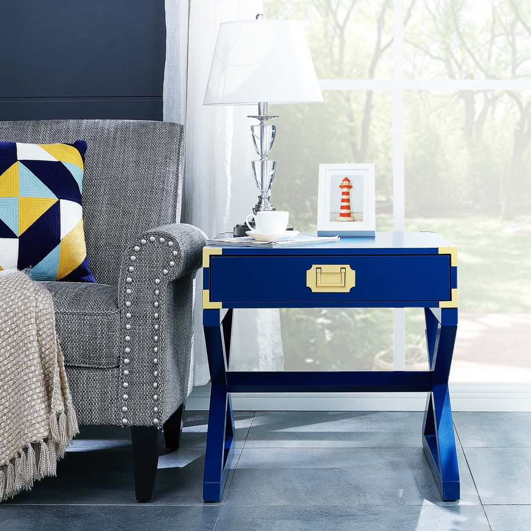 Elegans Navy End Table - Thumbnail - Image 2