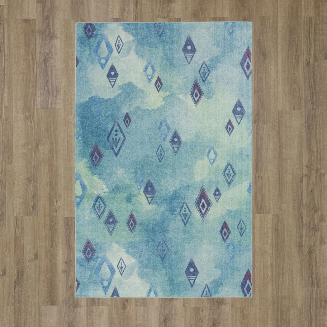 Kids Disney's Elemental Watercolor Blue 8' x 10' Rug - Thumbnail - Image 4