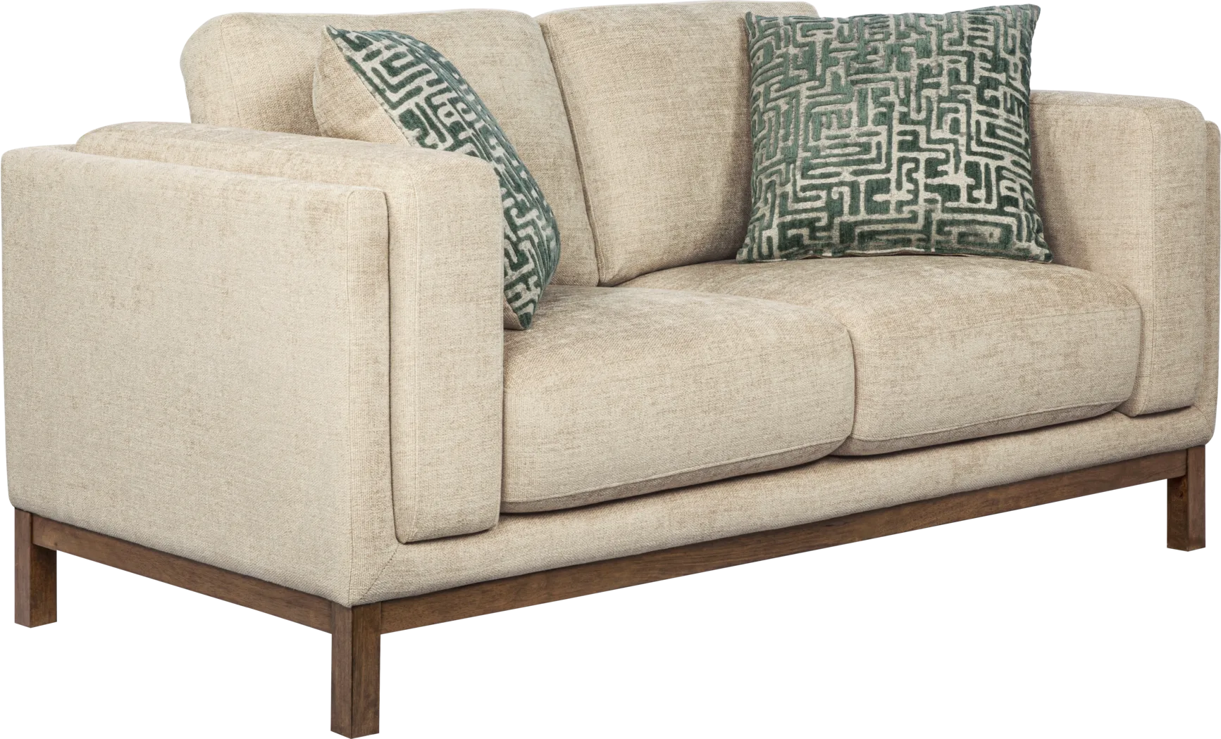 Elena Court Beige Loveseat - Thumbnail - Image 3
