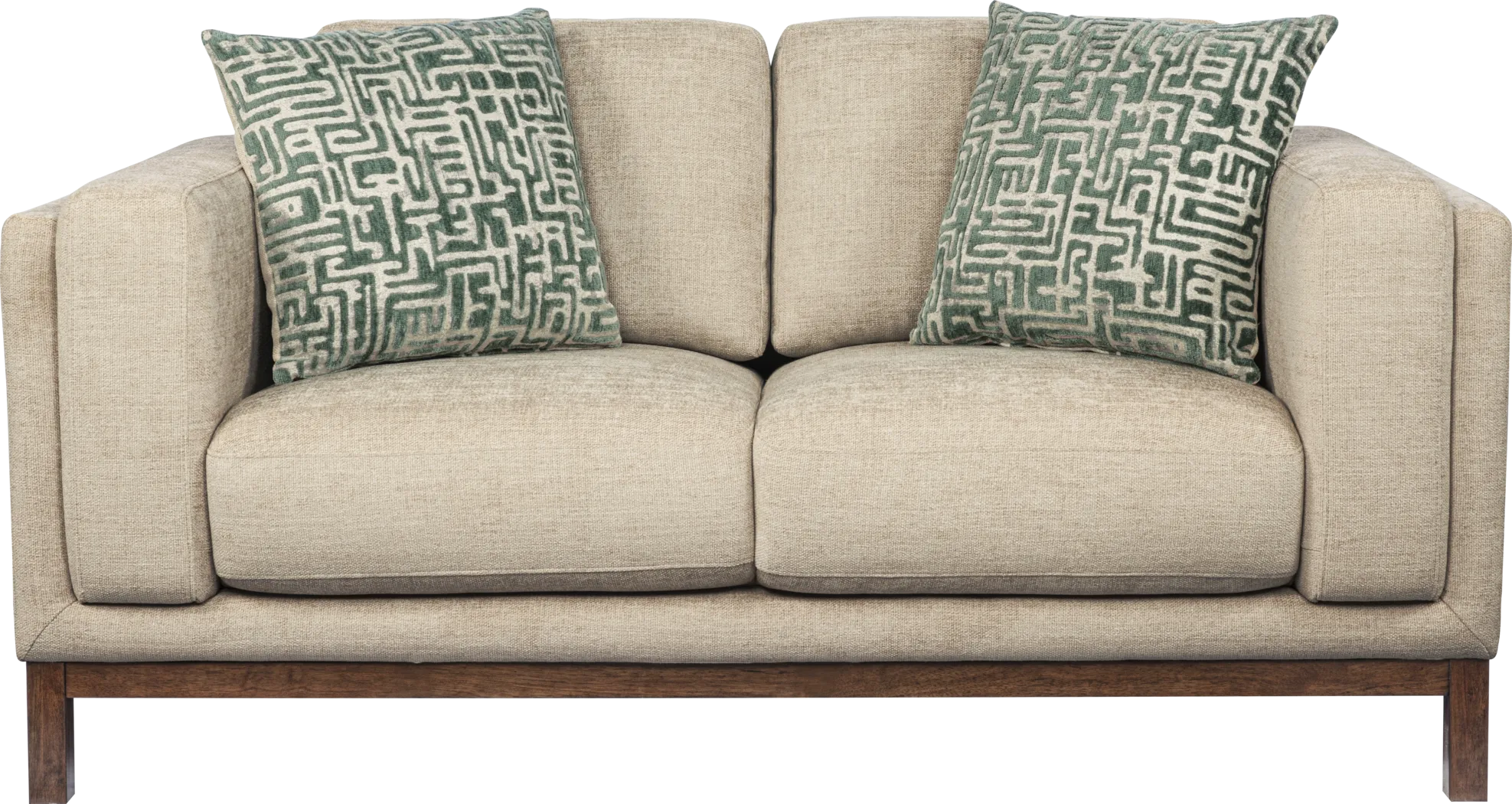 Elena Court Beige Loveseat - Thumbnail - Image 1