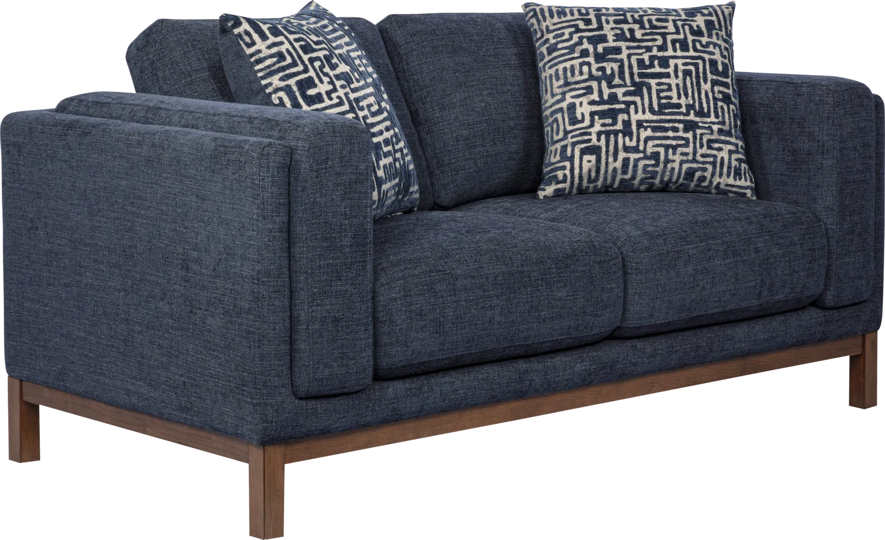 Elena Court Blue Loveseat - Thumbnail - Image 3