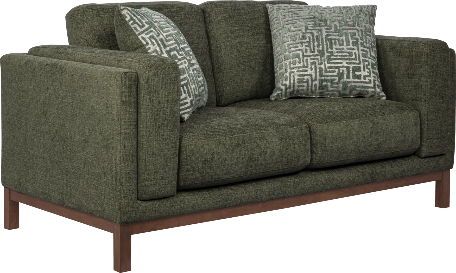 Elena Court Green Loveseat - Thumbnail - Image 3
