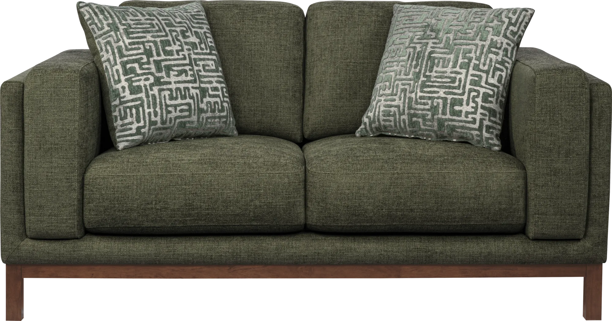 Elena Court Green Loveseat - Thumbnail - Image 1