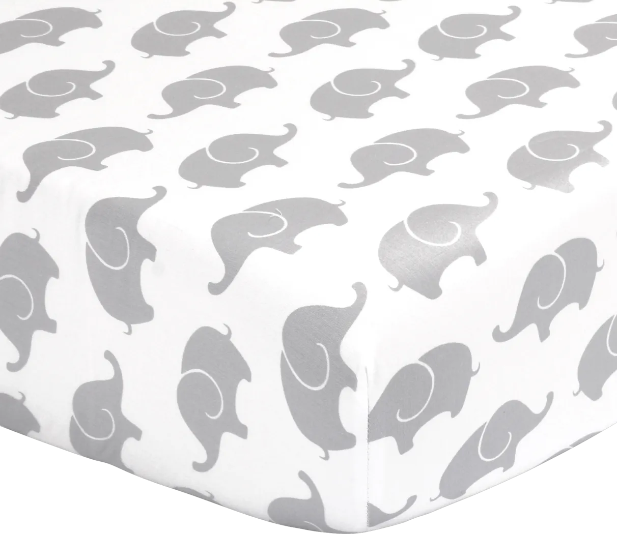 Elephant Parade Light Gray 3 Pc Baby Bedding Set - Thumbnail - Image 3