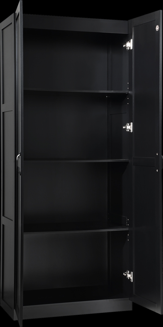 Elerton Black Storage Accent Cabinet - Thumbnail - Image 3