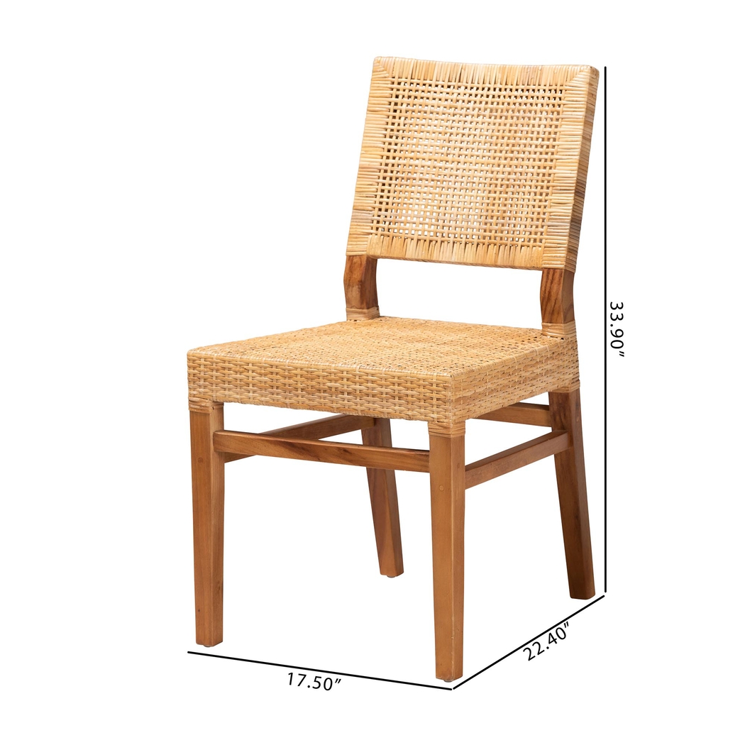 Elesya Brown Dining Chair - Thumbnail - Image 4