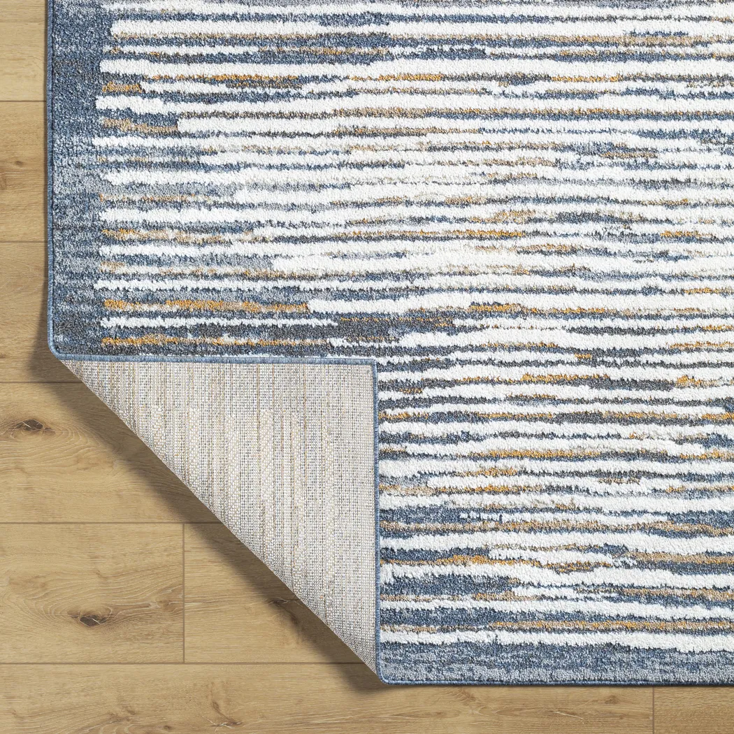 Elfun Blue 5'3 x 7' Area Rug - Thumbnail - Image 4