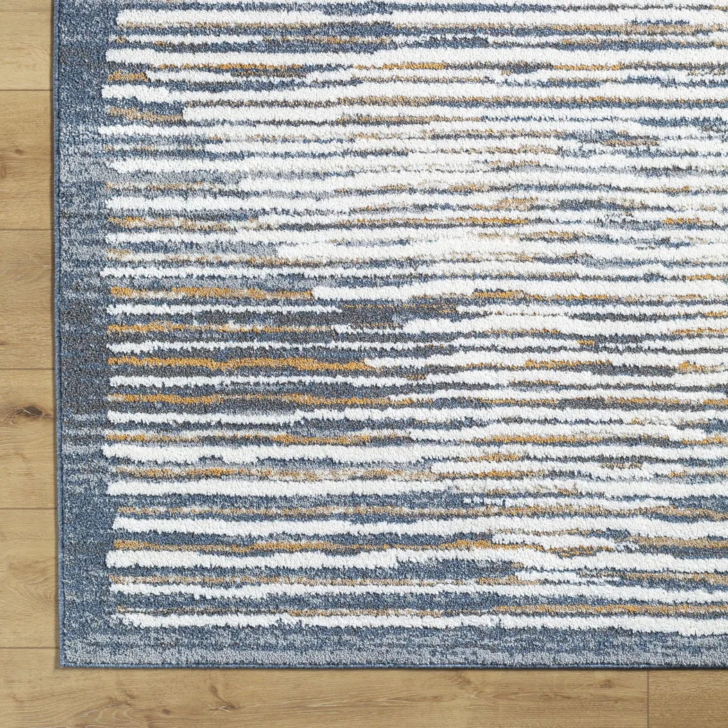 Elfun Blue 5'3 x 7' Area Rug - Thumbnail - Image 5
