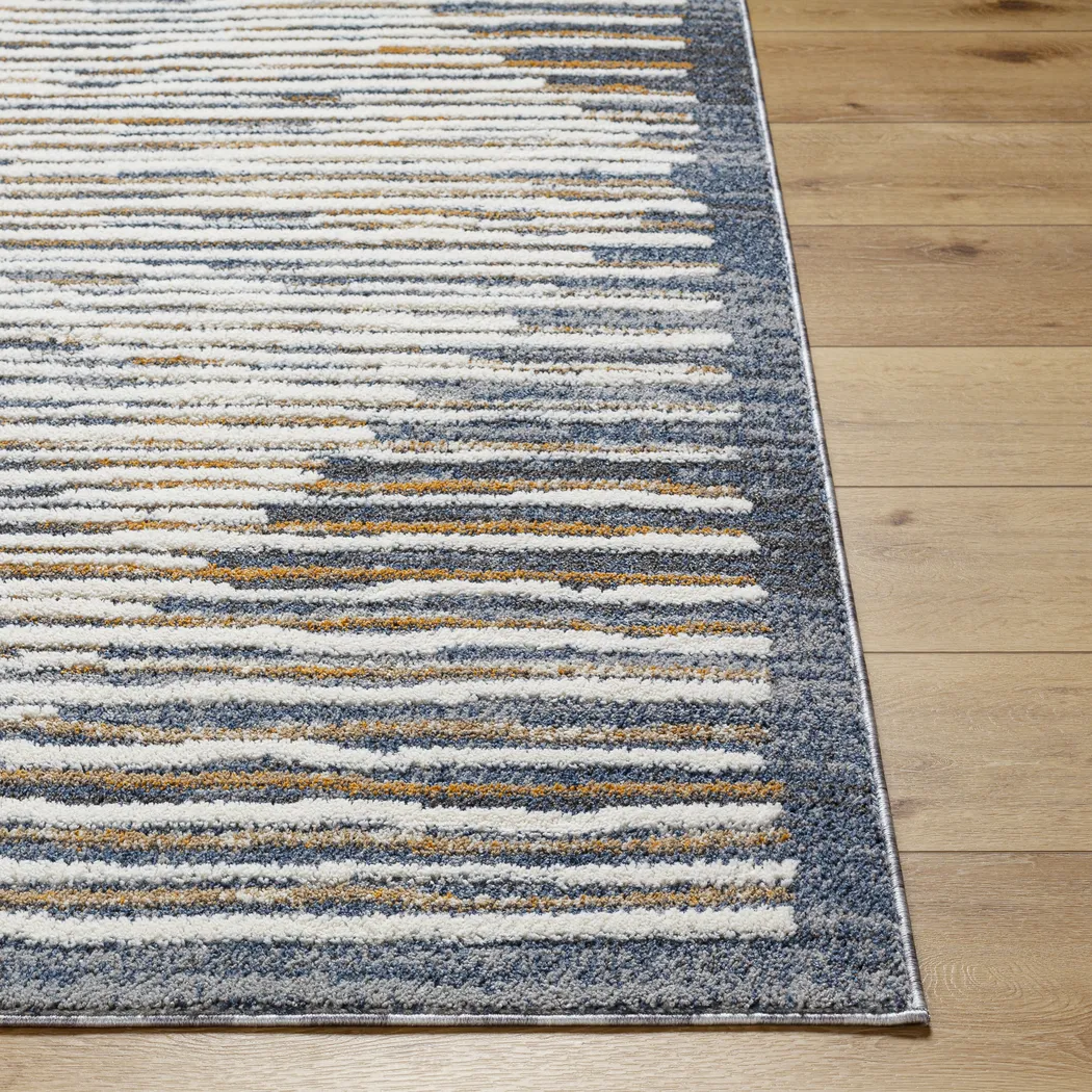Elfun Blue 5'3 x 7' Area Rug - Thumbnail - Image 7