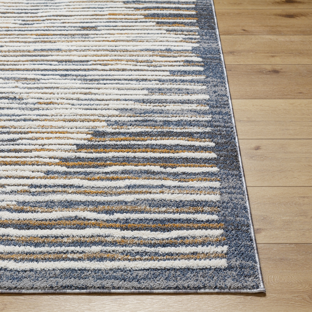 Elfun Blue 7'10 x 10' Area Rug - Thumbnail - Image 7