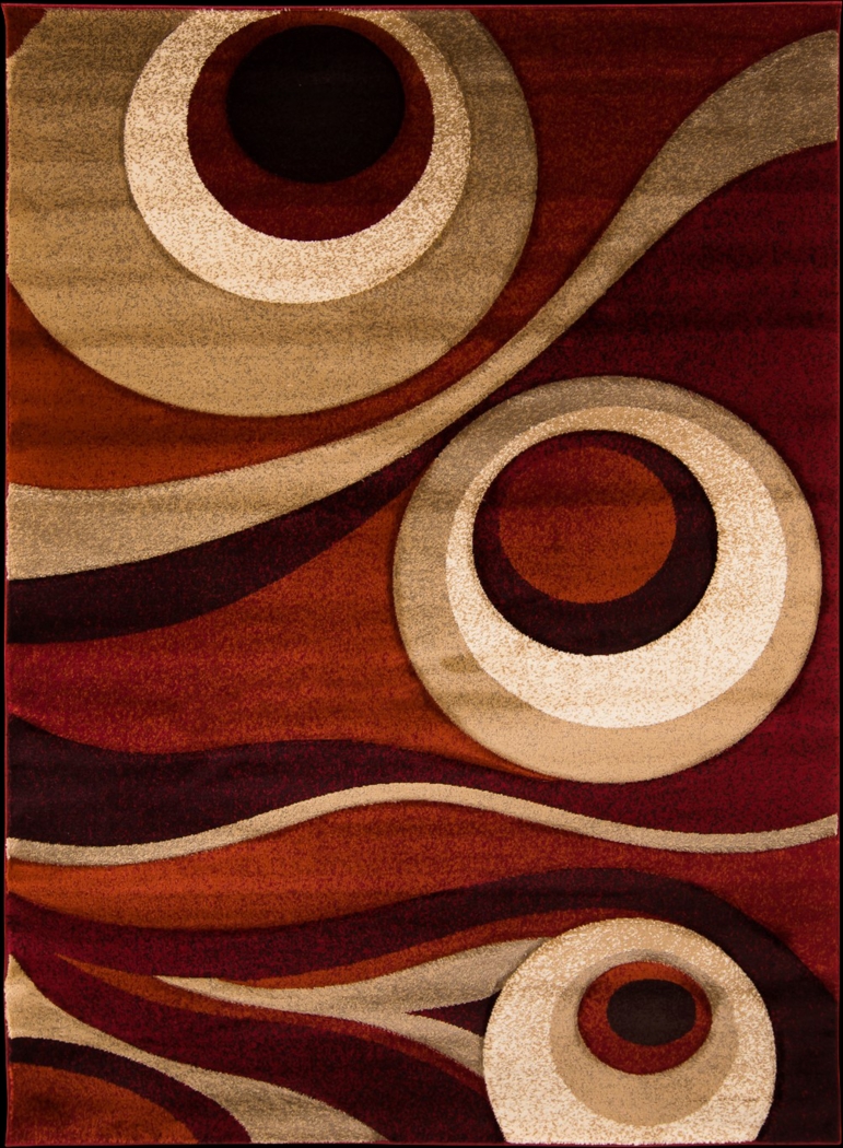 Elgan Red 7'8 x 10'2 Rug - Thumbnail - Image 1