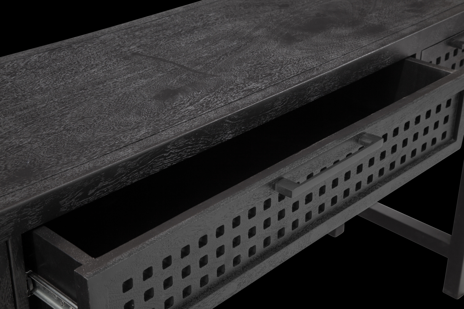 Elgarose Black Desk - Thumbnail - Image 4