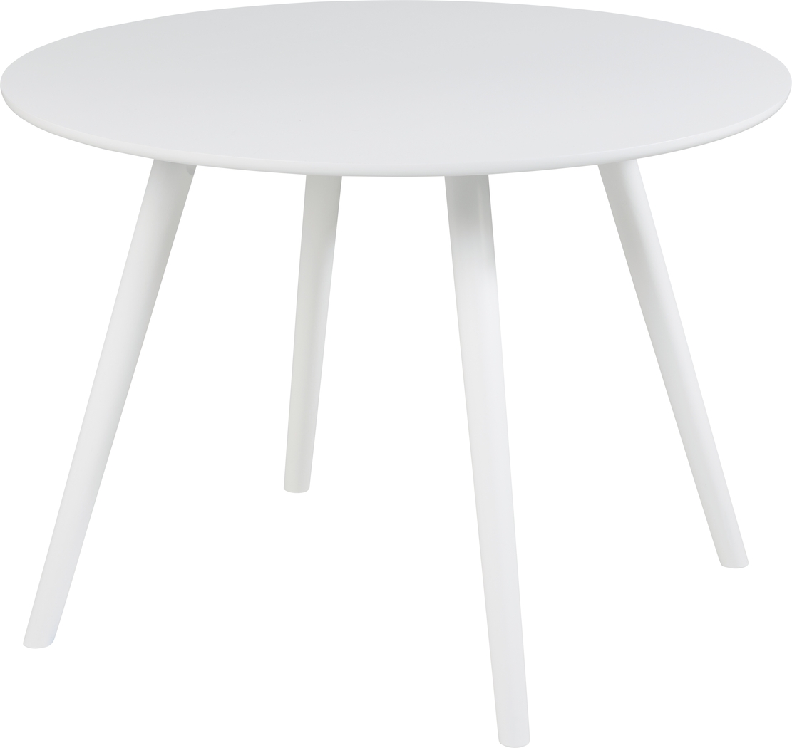Elgen White Round Dining Table - Thumbnail - Image 1