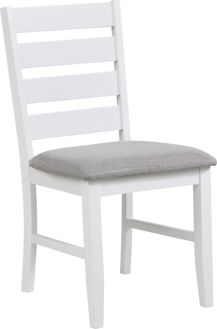 Elgen White 5 Pc Round Dining Set - Thumbnail - Image 3