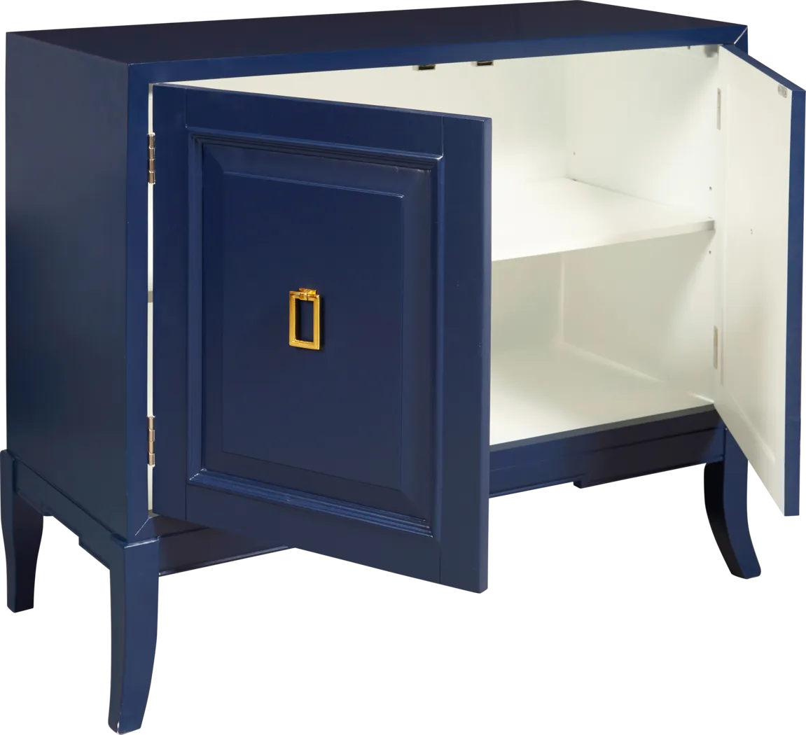 Eli Square Blue Accent Cabinet - Thumbnail - Image 2