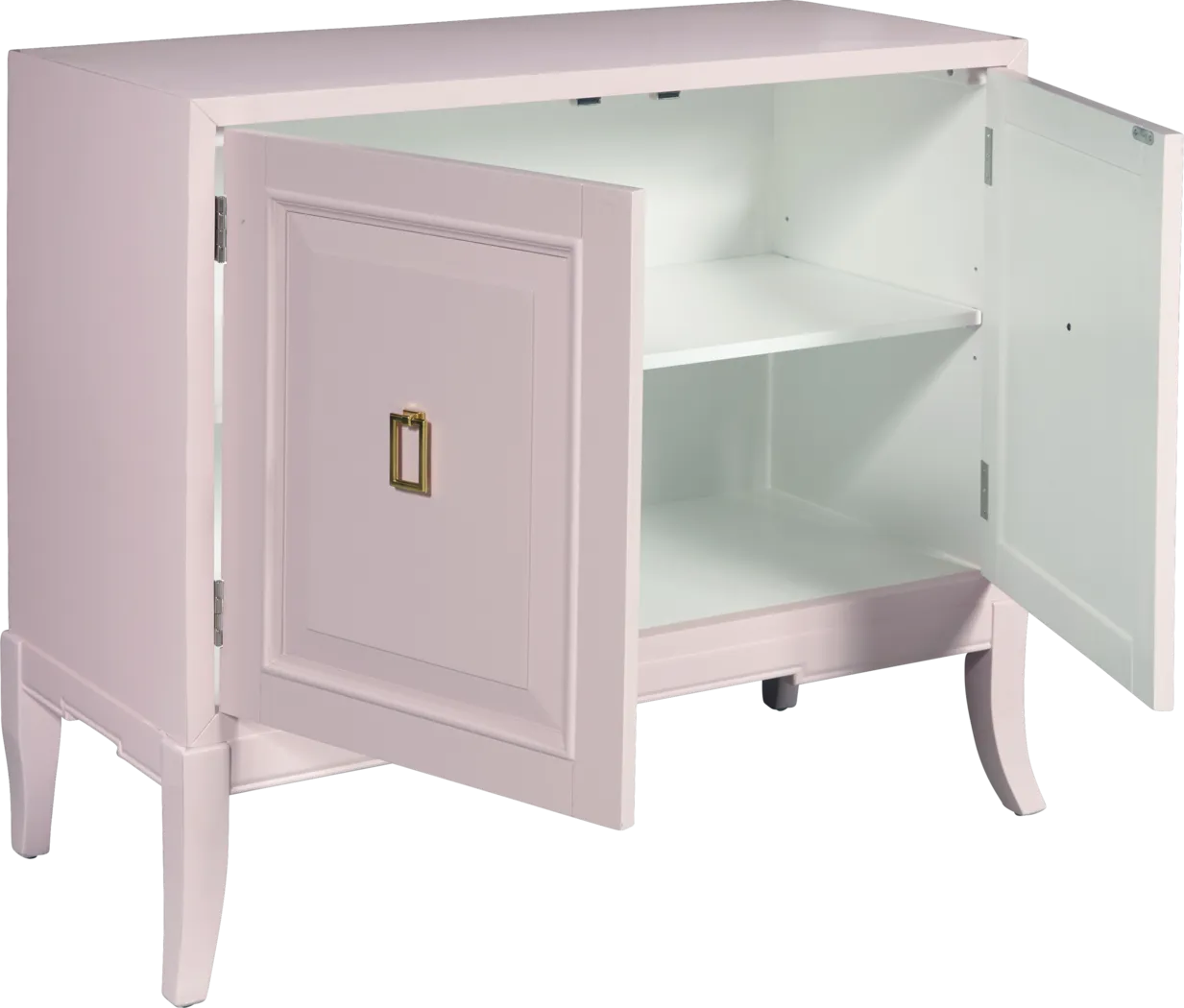Eli Square Pink Accent Cabinet - Thumbnail - Image 2