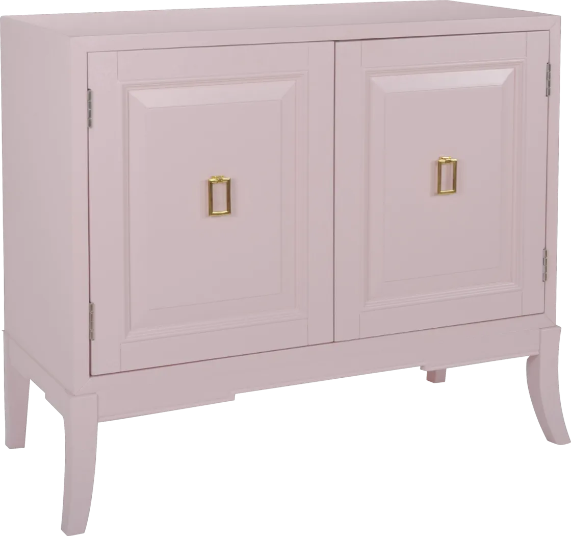 Eli Square Pink Accent Cabinet - Thumbnail - Image 1