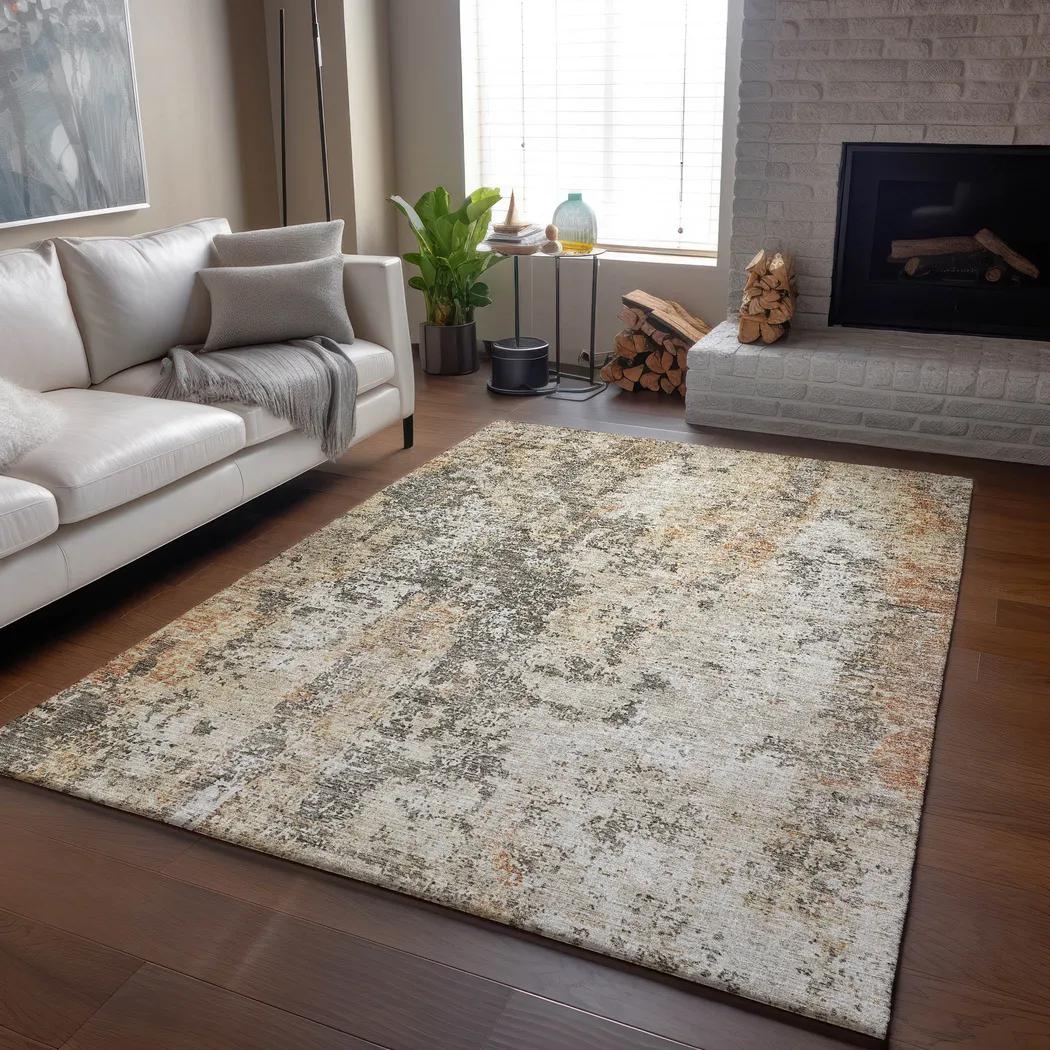 Elianne Taupe 8' x 10' Machine Washable Rug - Thumbnail - Image 2