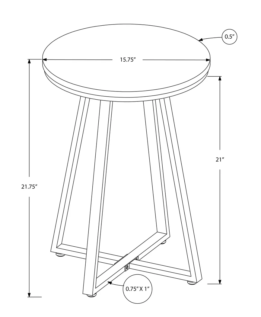 Elias Black End Table - Thumbnail - Image 6