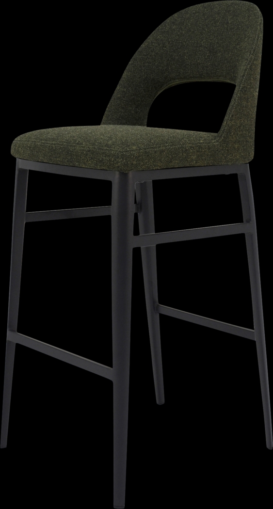 Elias Court Dark Green Barstool - Thumbnail - Image 2