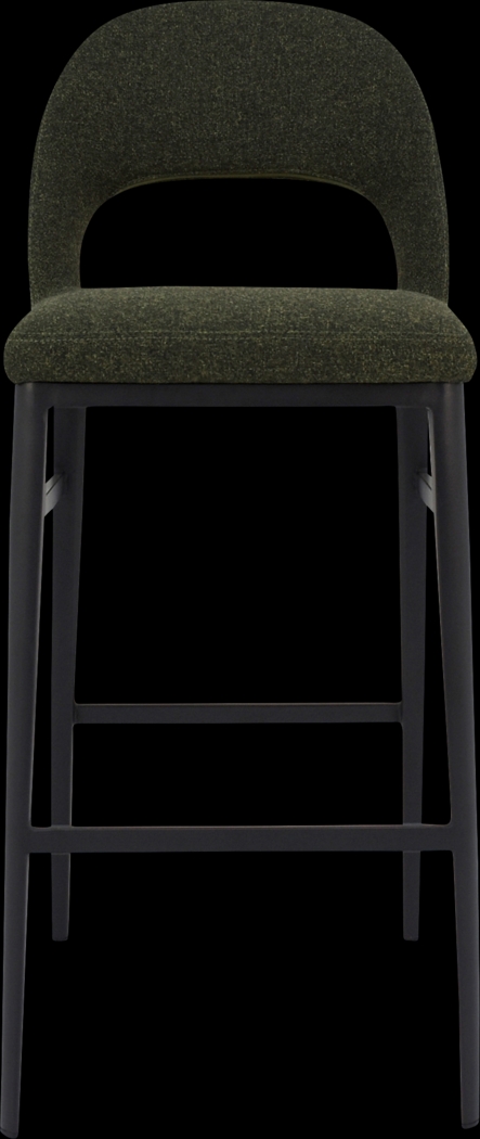 Elias Court Dark Green Barstool - Thumbnail - Image 1