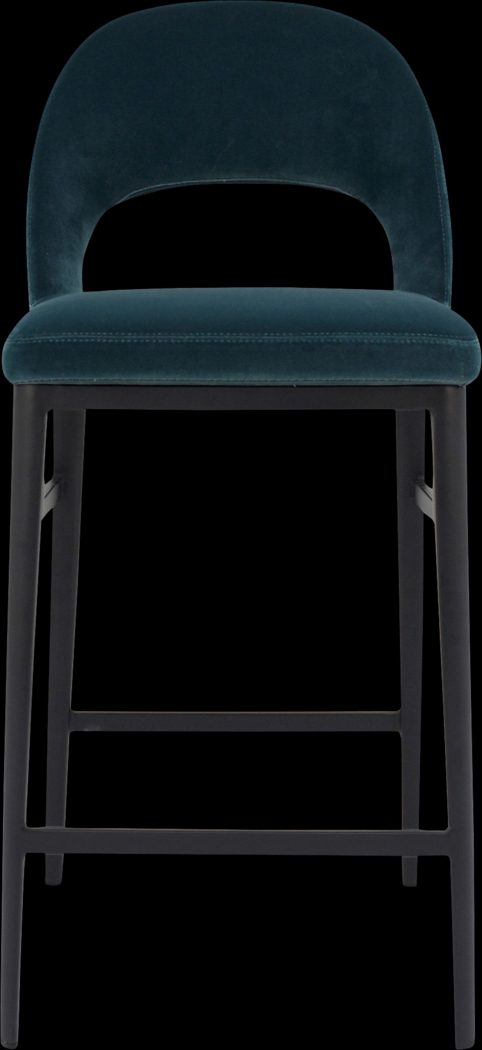 Elias Court Teal Counter Stool - Thumbnail - Image 1