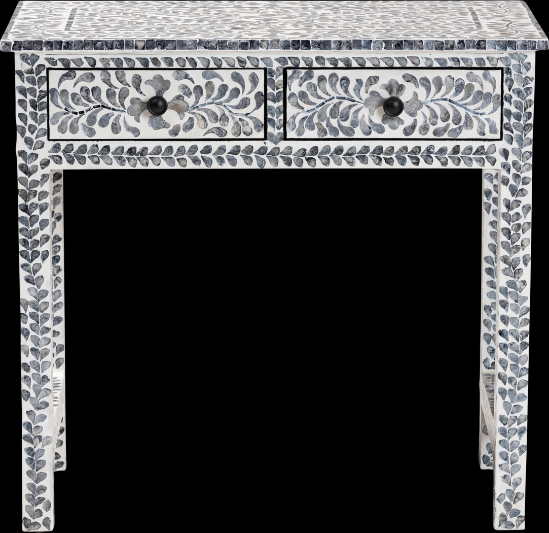 Eliasony White and Black Console Table - Thumbnail - Image 5