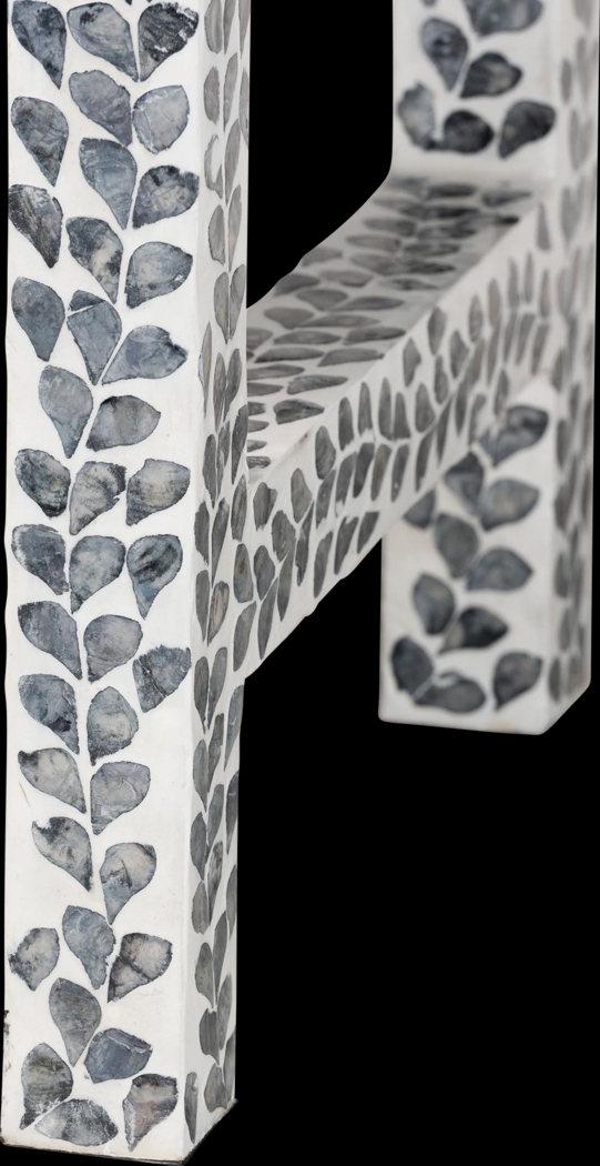 Eliasony White and Black Console Table - Thumbnail - Image 9