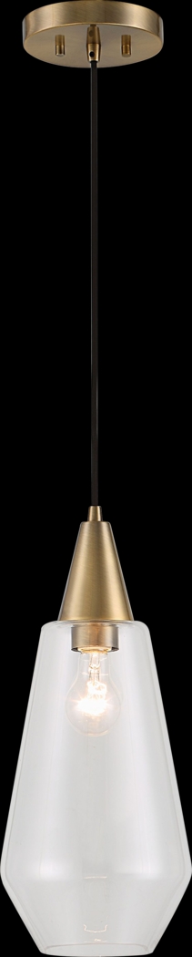 Elijah Drive Brass Pendant - Thumbnail - Image 1